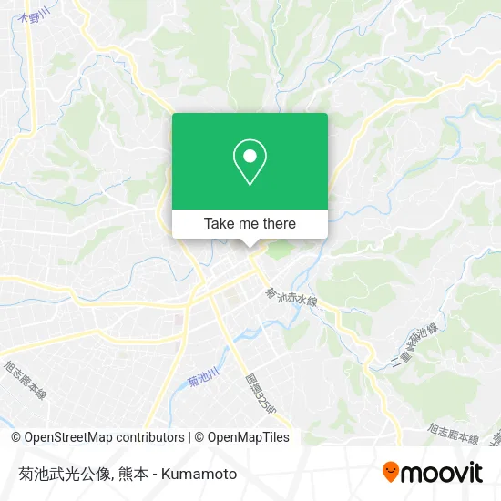 菊池武光公像 map