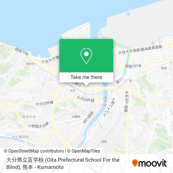 大分県立盲学校 (Oita Prefectural School For the Blind) map