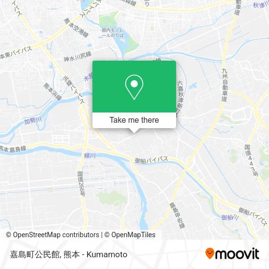 嘉島町公民館 map