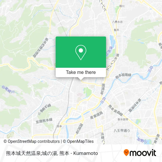 熊本城天然温泉;城の湯 map