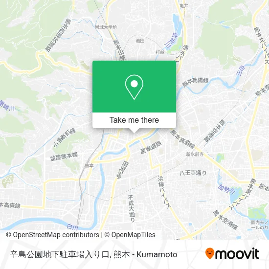 辛島公園地下駐車場入り口 map