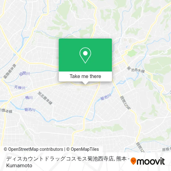 ディスカウントドラッグコスモス菊池西寺店 map