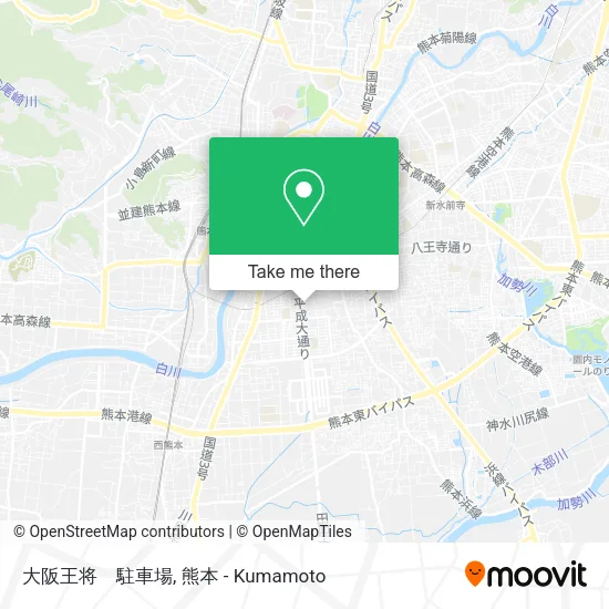 大阪王将　駐車場 map
