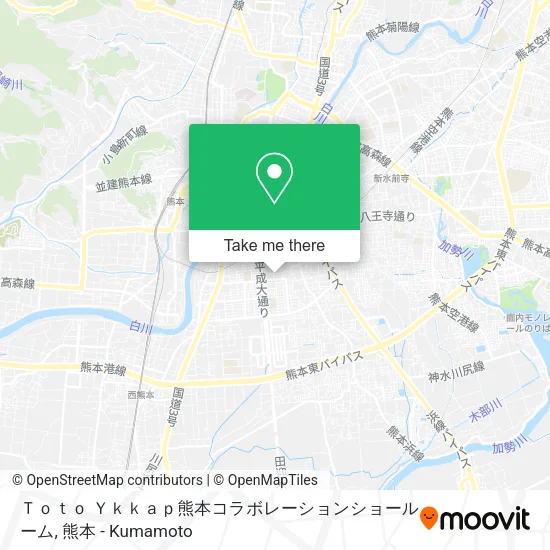 Ｔｏｔｏ Ｙｋｋａｐ熊本コラボレーションショールーム map
