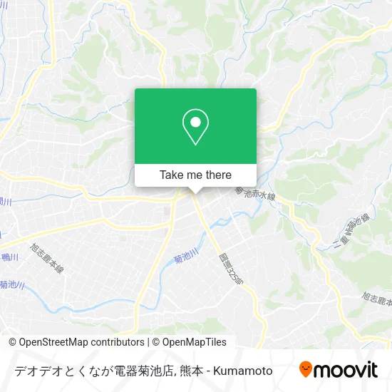 デオデオとくなが電器菊池店 map