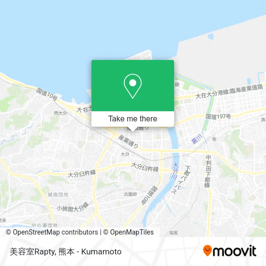 美容室Rapty map