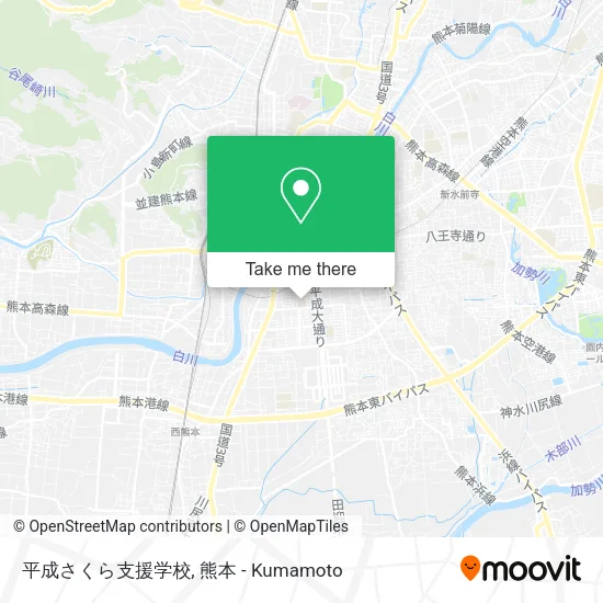平成さくら支援学校 map