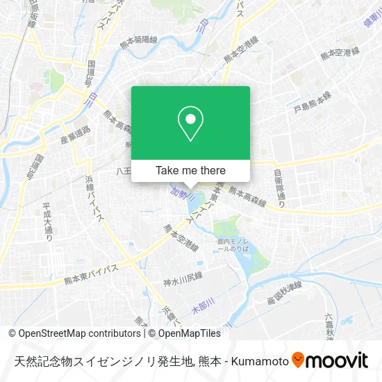 天然記念物スイゼンジノリ発生地 map