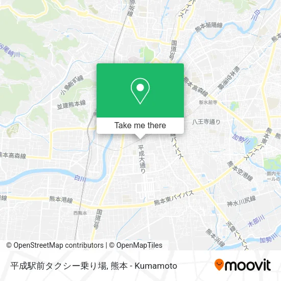 平成駅前タクシー乗り場 map