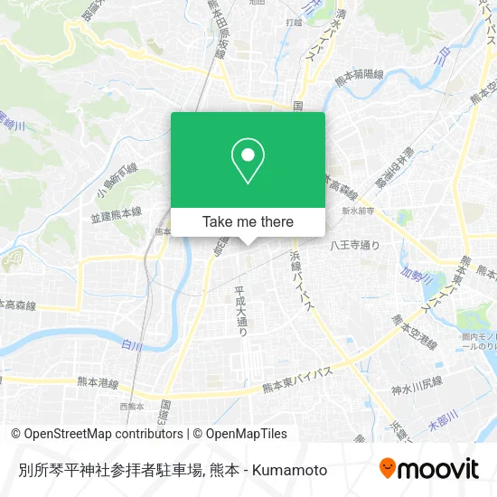 別所琴平神社参拝者駐車場 map