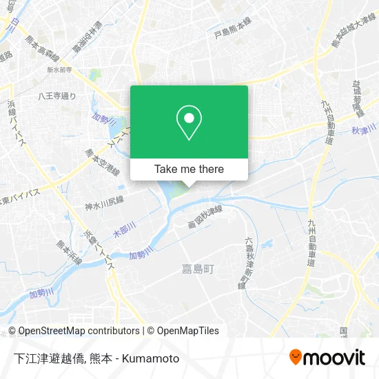 下江津避越僑 map