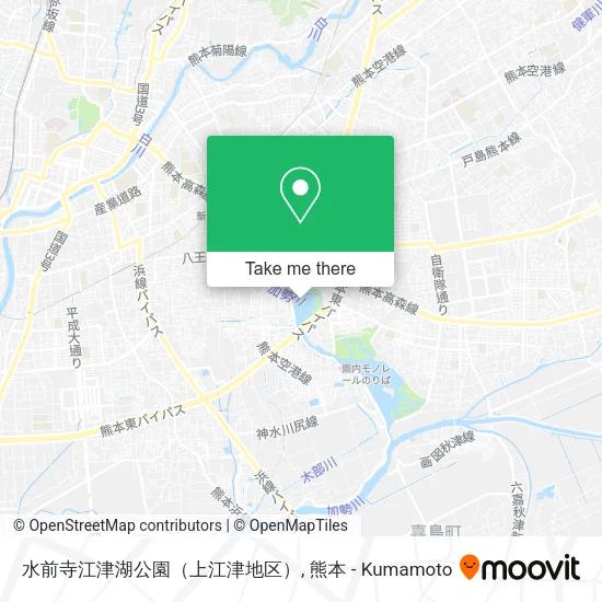 水前寺江津湖公園（上江津地区） map