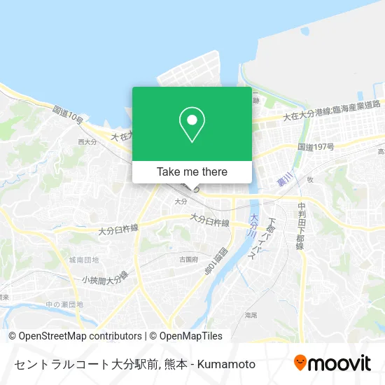 Central Court Oita Station Front map