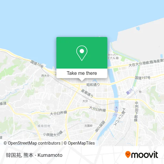 韓国苑 map