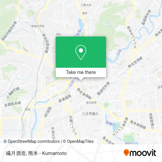 繊月酒造 map