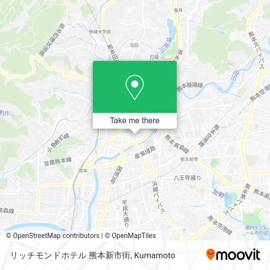 リッチモンドホテル 熊本新市街 map