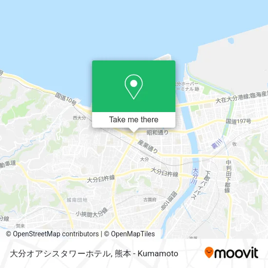 大分オアシスタワーホテル map