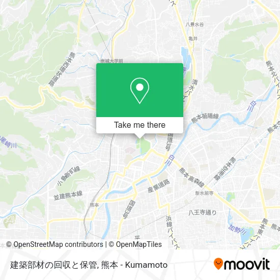 建築部材の回収と保管 map