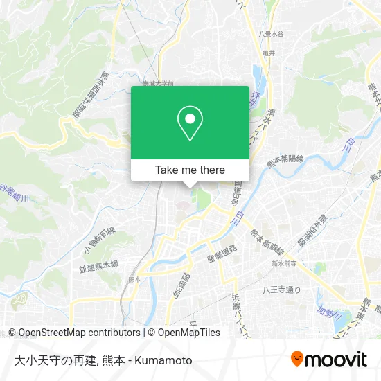 大小天守の再建 map