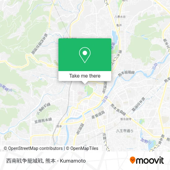 西南戦争籠城戦 map