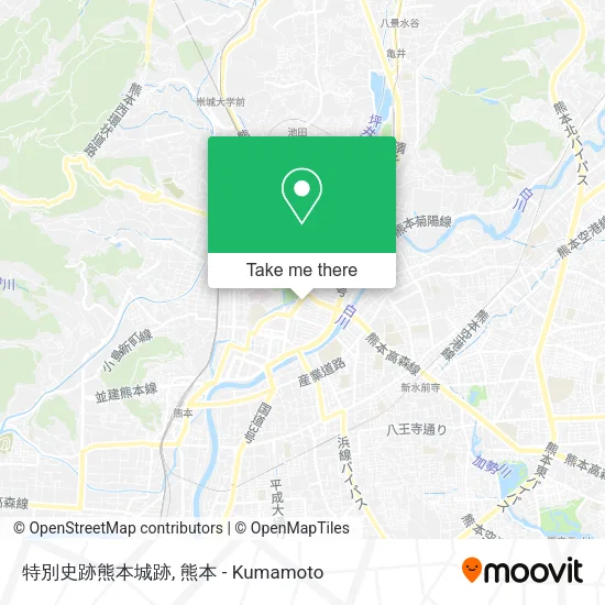 特別史跡熊本城跡 map