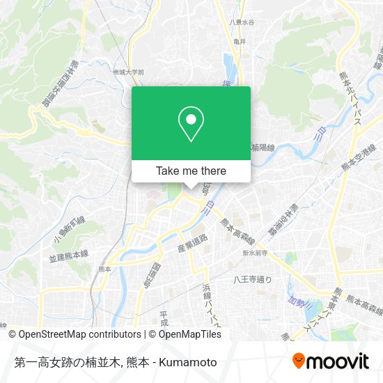 第一高女跡の楠並木 map