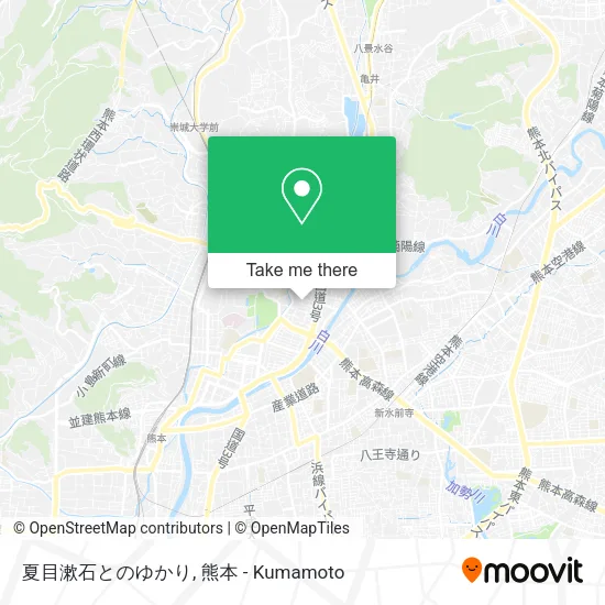 夏目漱石とのゆかり map