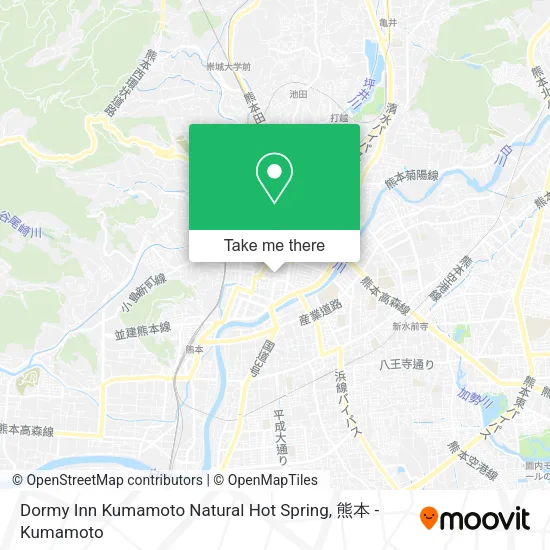 Dormy Inn Kumamoto Natural Hot Spring map