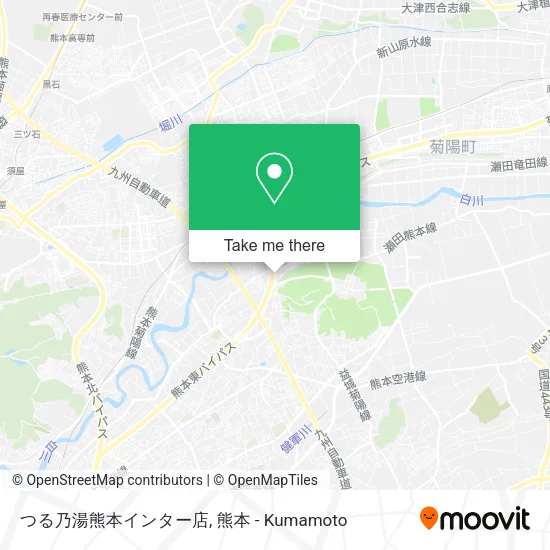 つる乃湯熊本インター店 map