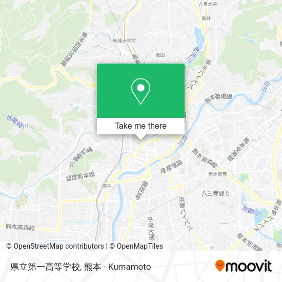県立第一高等学校 map