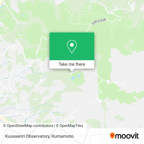 Kusasenri Observatory map