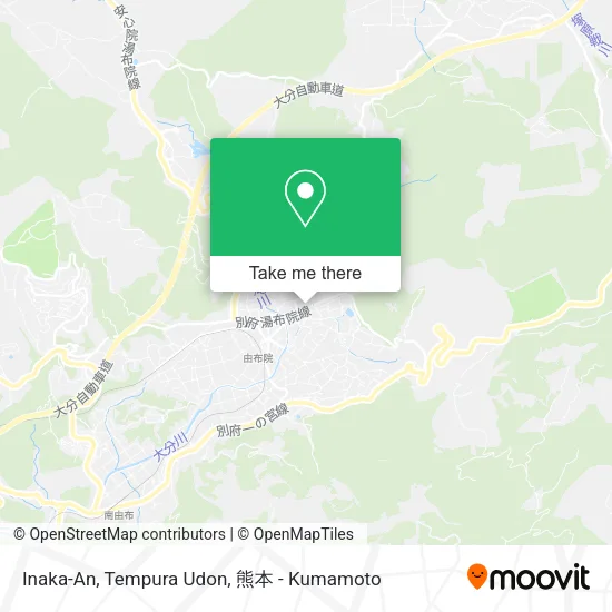 Inaka-An, Tempura Udon map