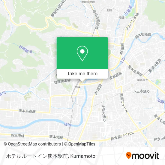 Hotel Route Inn Kumamoto Station Front map
