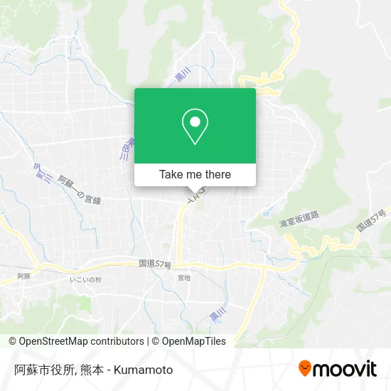 阿蘇市役所 map