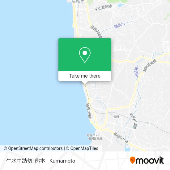 牛水中踏切 map