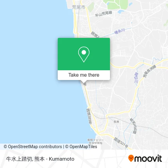 牛水上踏切 map