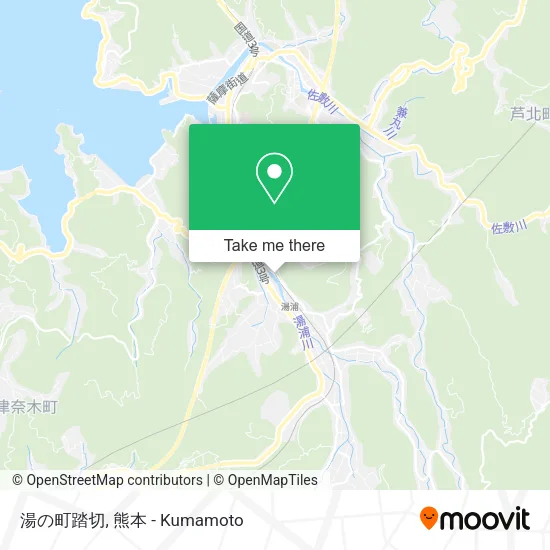 湯の町踏切 map