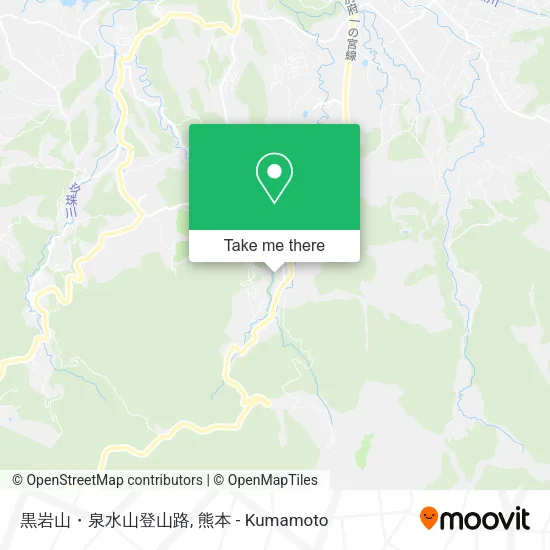 黒岩山・泉水山登山路 map