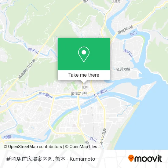 延岡駅前広場案内図 map