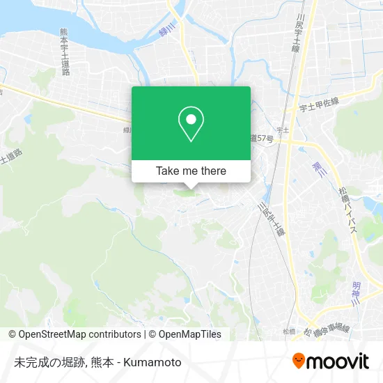 未完成の堀跡 map