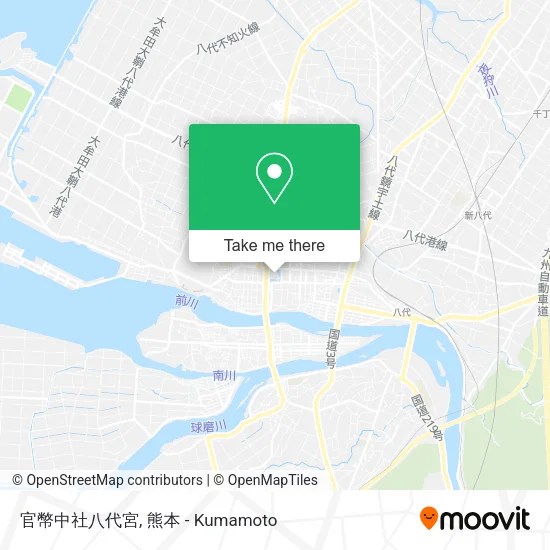 官幣中社八代宮 map