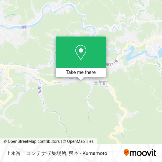 上永富　コンテナ収集場所 map