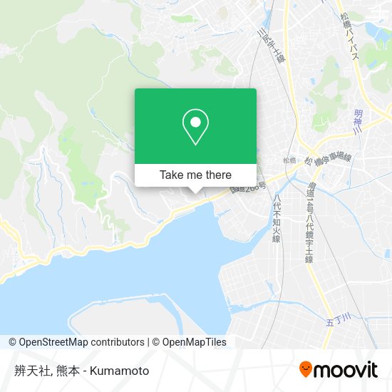 辨天社 map