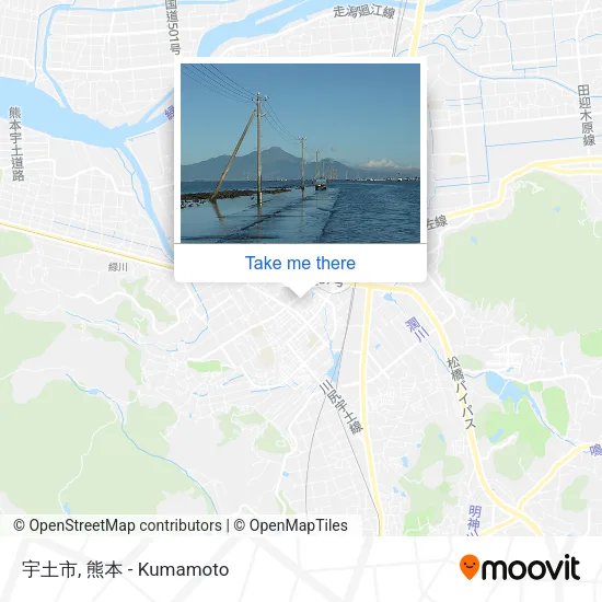宇土市 map