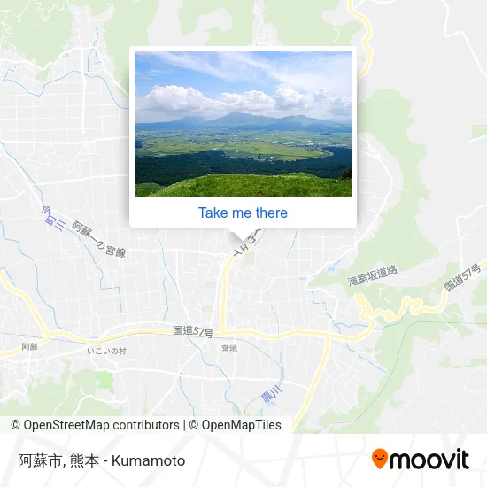 阿蘇市 map