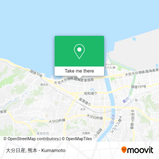 大分日産 map