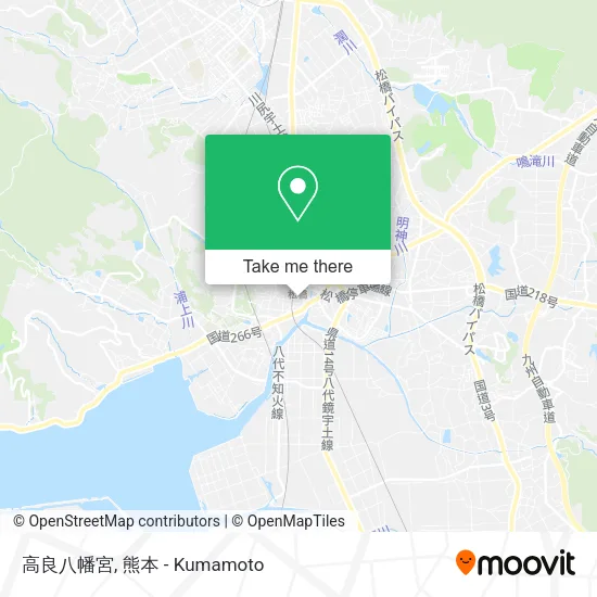 高良八幡宮 map