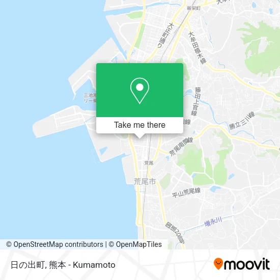 日の出町 map