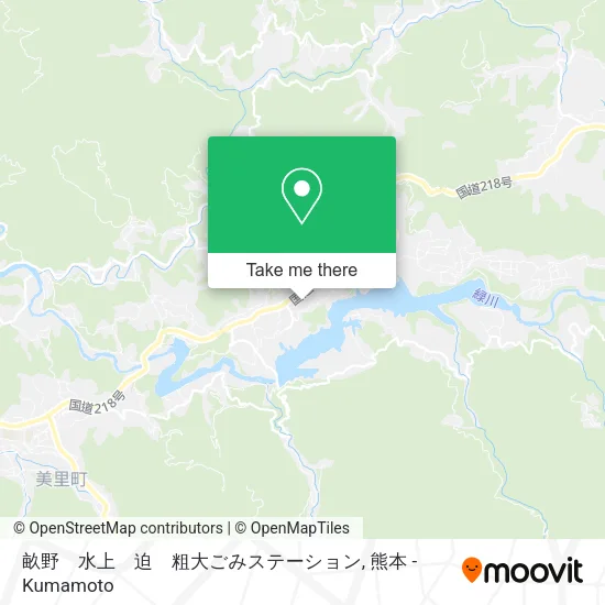 Ueno Water Upstream Saku Large Garbage Station map