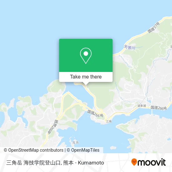 三角岳 海技学院登山口 map
